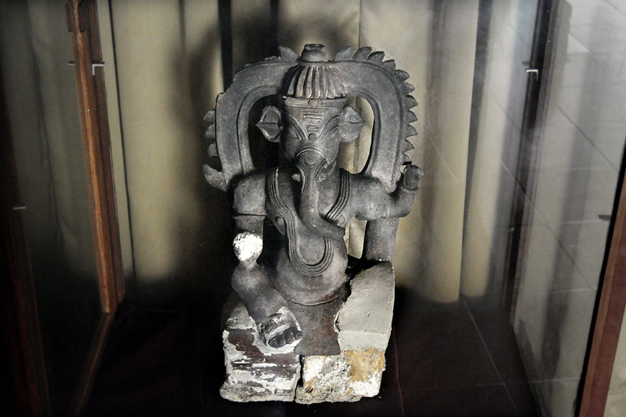 Ganesha statue in the Archeological Museum in Mihintale