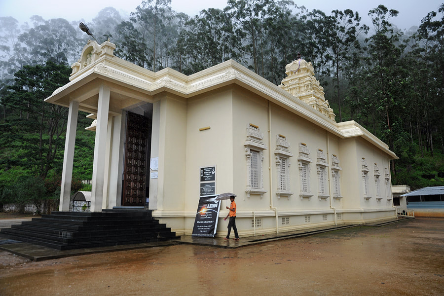 Hanuman temple in Ramboda near Nuwara Eliya