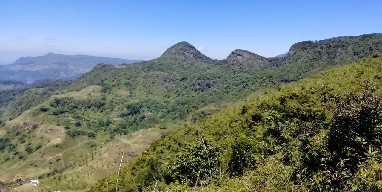 hiking panorama in Sri Lanka