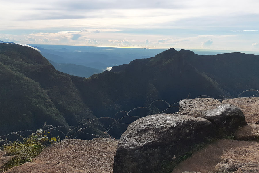 view from World's End at Horton Plains