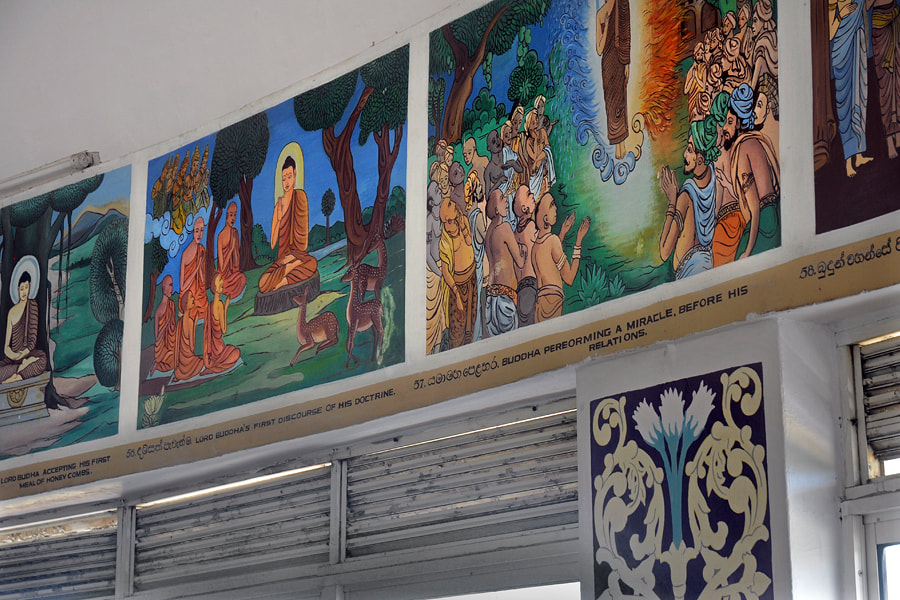 murals inside the stupa of Kalutara