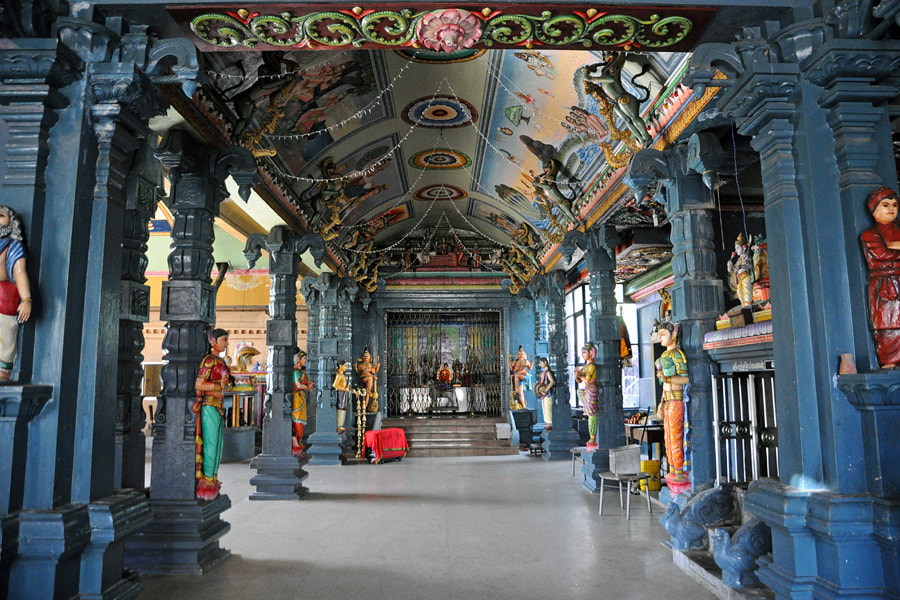 Mandapa of Koleshvaram Hindu temple in Colombo