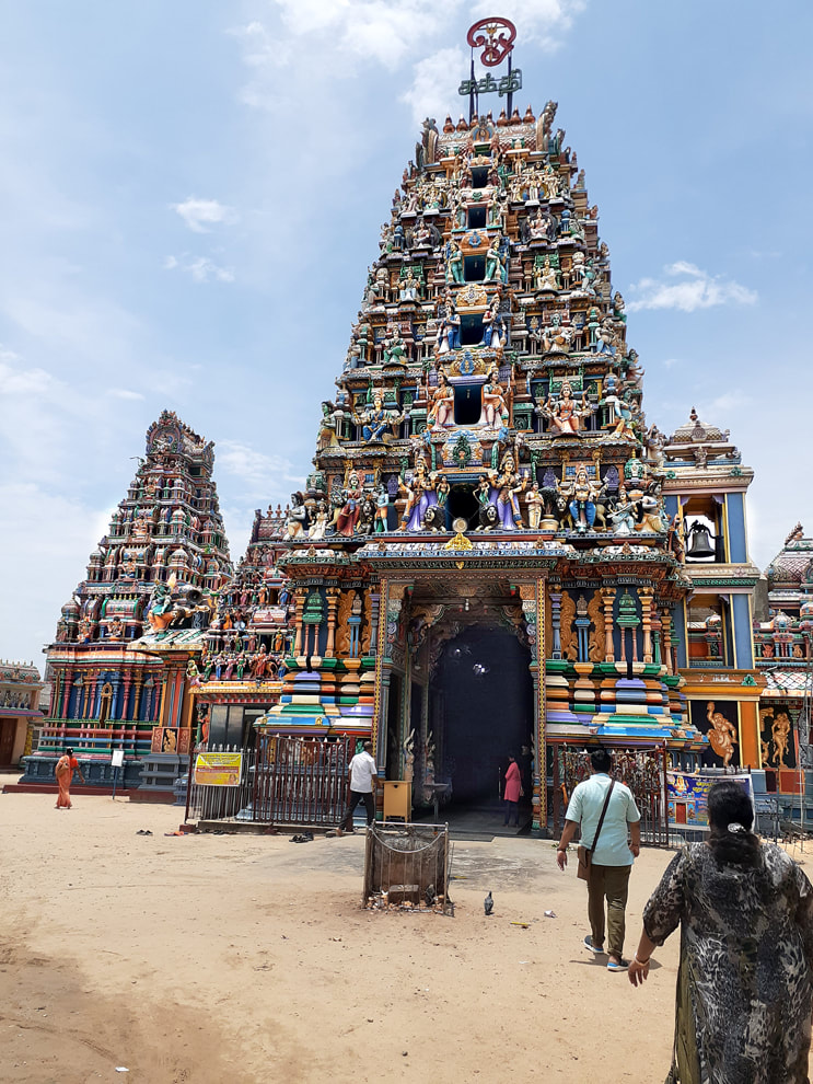 Gopurams of the Kali Kovil in Trincomalee