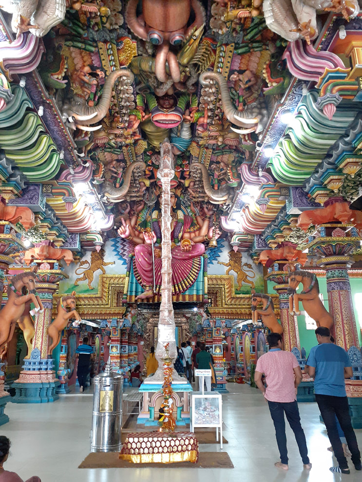 interior of the Kali temple in Trincomalee 