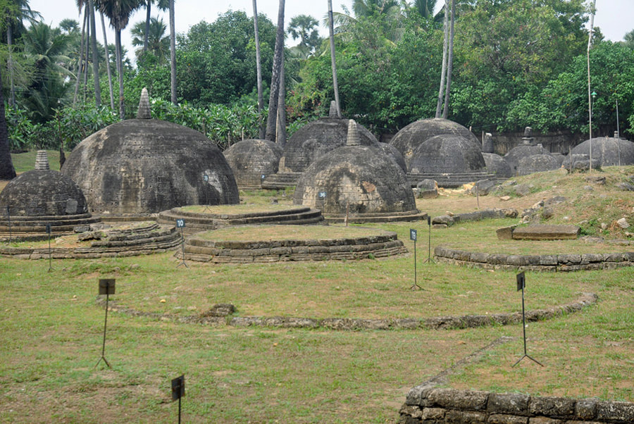 Gruppe von kleinen Stupas in Kandarodai alias Kantharodai nahe Jaffna