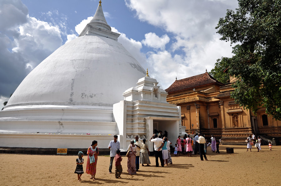 Kelaniya stupa in Sri Lanka