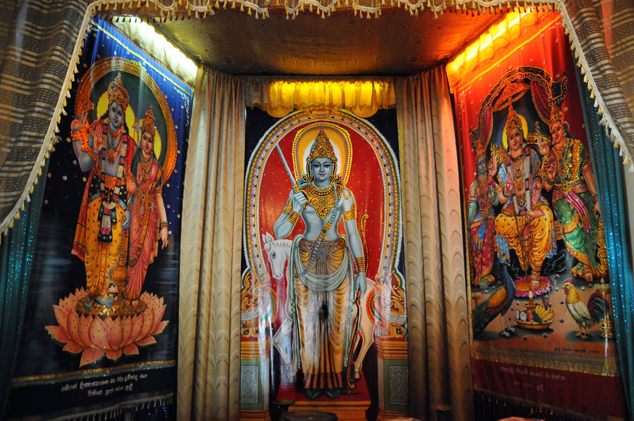 Vibhishana shrine of the Kelaniya temple