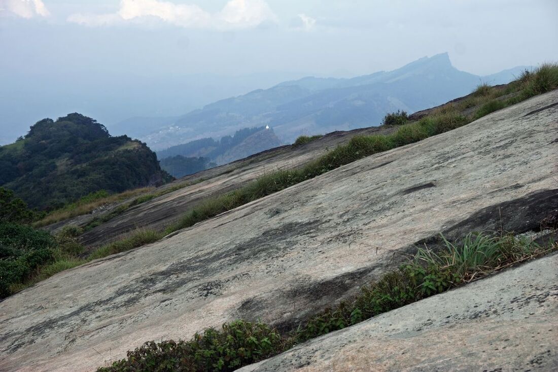 vantage point Kondegala Rock in Kandy District in the central highlands of Sri Lanka
