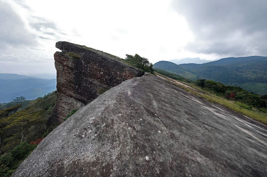 Kondagala Rock in Loolecondera tea estate in the central highlands of Sri Lanka