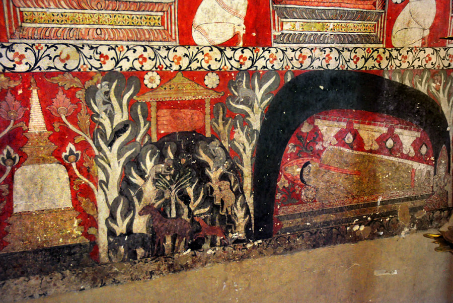 Kandyan paintings of Siri Pada mountain and Divaguhawa cave