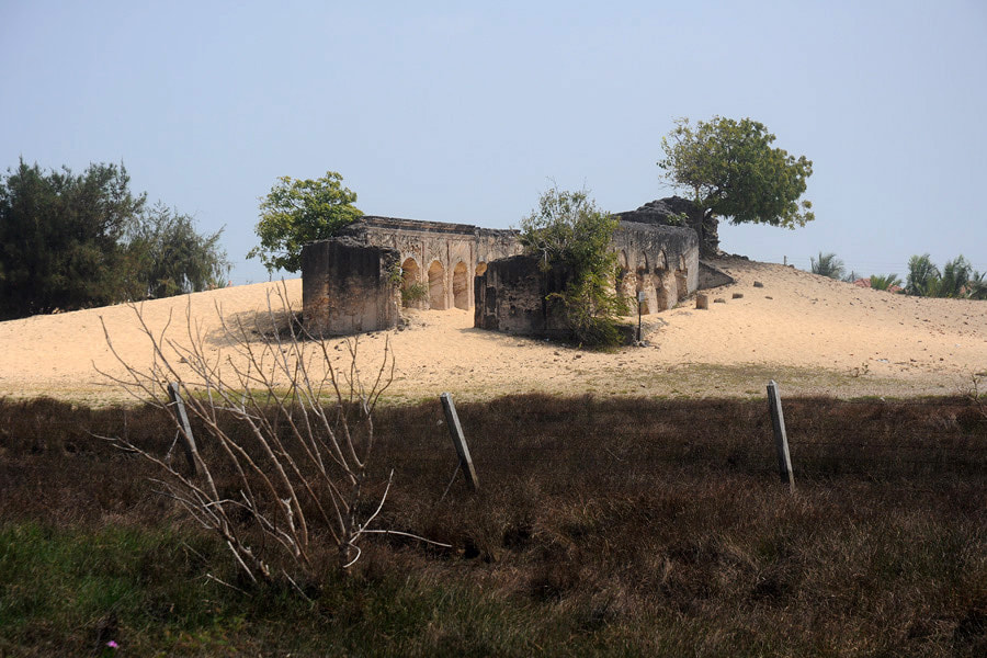 Anthony Church ruinin Manalkadu dunes 