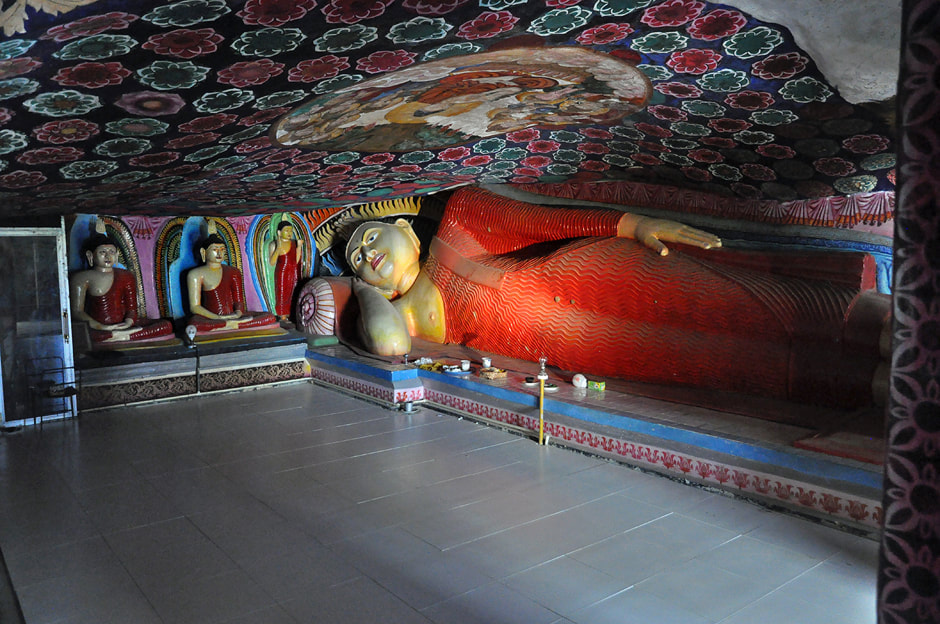 cave of the Gallenvihara in Maradankadawela in Sri Lanka