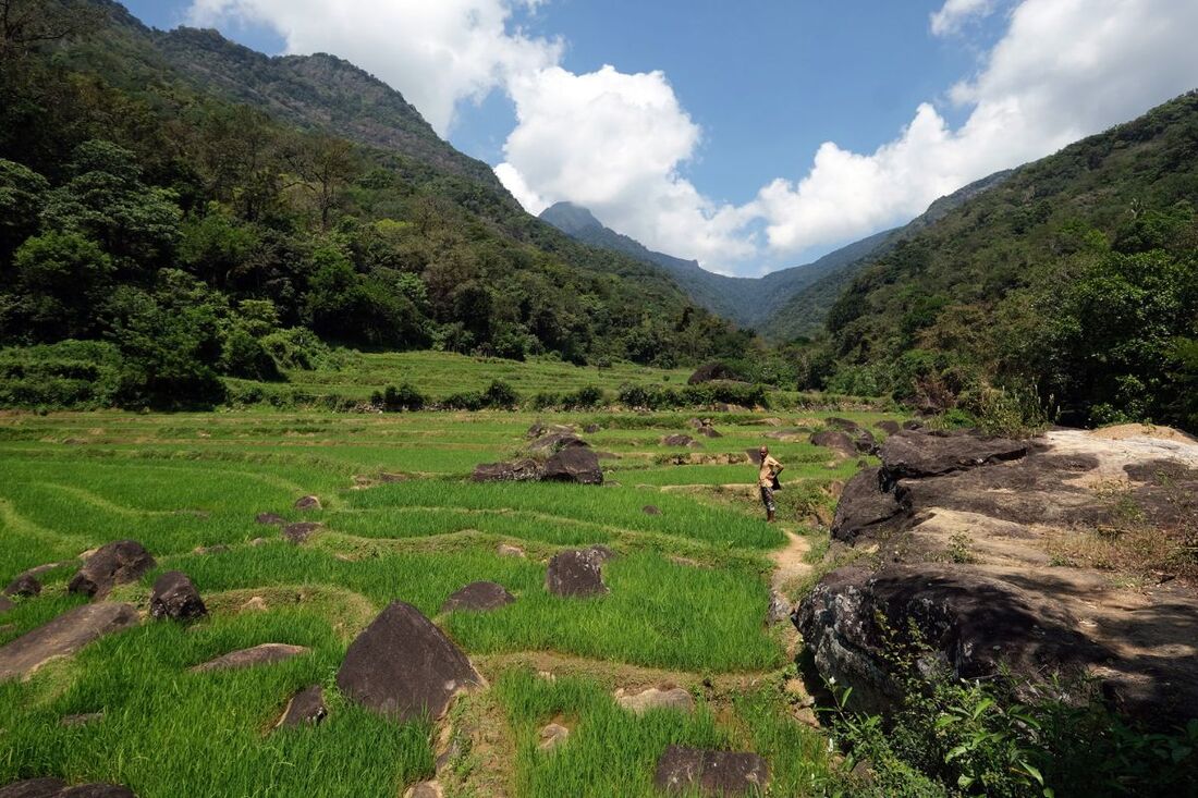 valley of Meemure in Knuckles Range in the central highlands of Sri Lanka