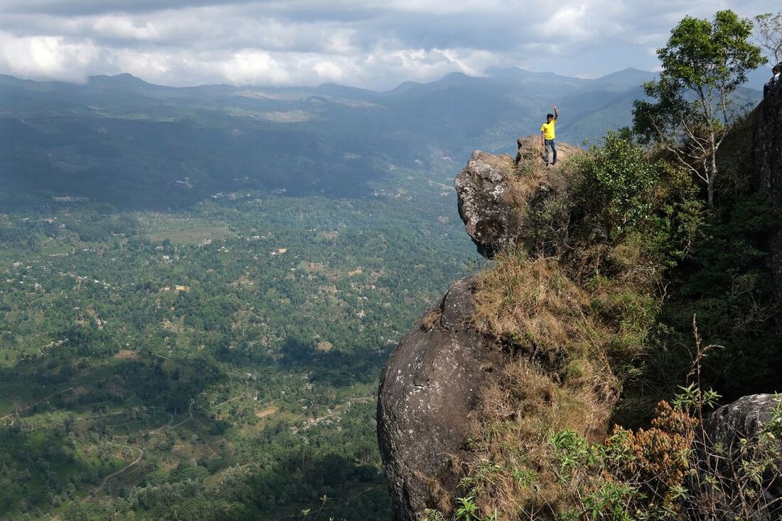 on the summit of Peacock Hill alias Monaragala near Pussellawa in Sri Lanka