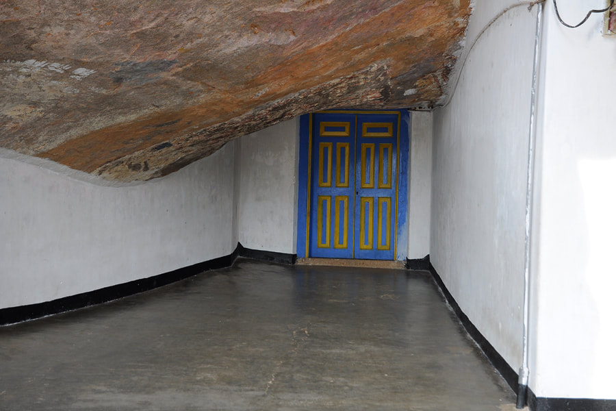 typical Sri Lankan Kuti monk's cell in Varana