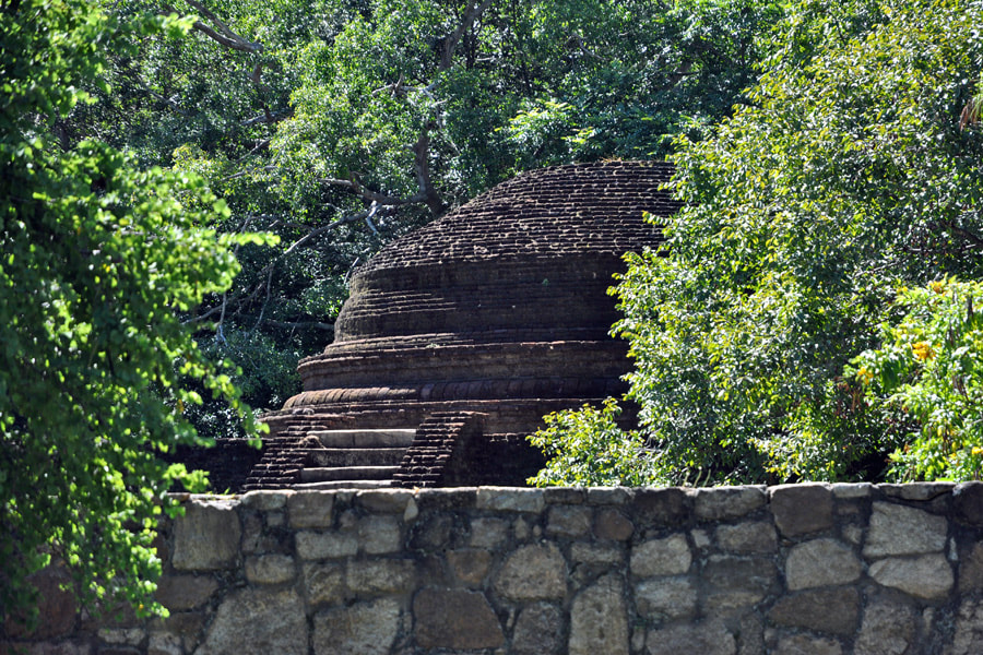 stupa of Namal Pokuna complex in Dimbulagala