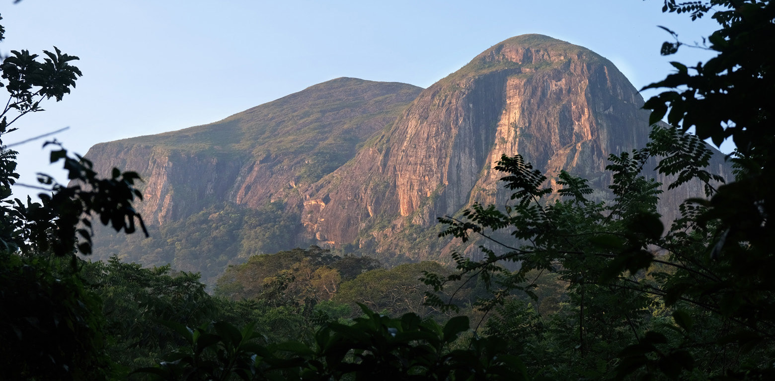 Komalewa and Meeriyagolla mountains also known as Narangamuwa Lakegala in Sri Lanka