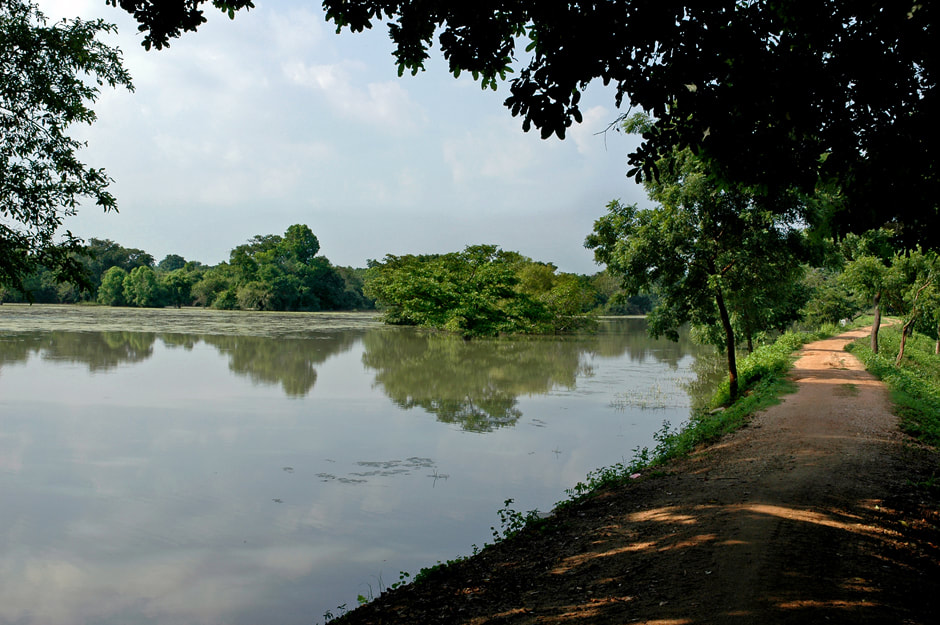 ancient dam and tank at Nillakgama Bodhigara 42 km to the south of Anuradhapura