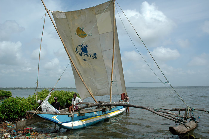 Oruwa fishing boat in the Negombo lagoon