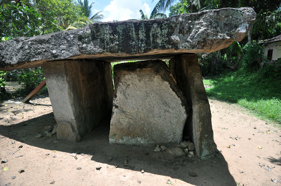 Padavigampola megalithic monument in Sri Lanka