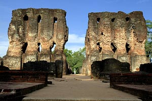 Palace of Parakramabahu in UNESCO World Heritage Site Polonnaruwa in Sri Lanka