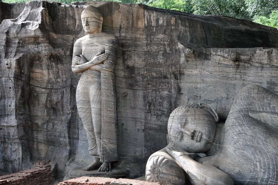 Gal Vihara sculpturs in Polonnaruwa 