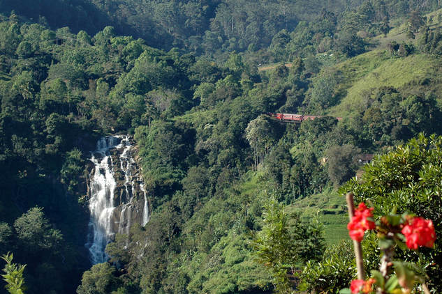 waterfalls of Kithal Ella in Sri Lanka