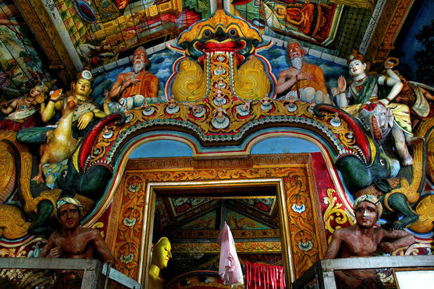 Makara Torana in Isenbessagala temple near Medawachchiya