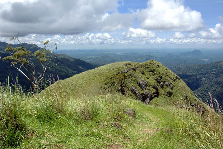 view from Ella's Little Adam's Peak to the southern lowlands of Sri Lanka