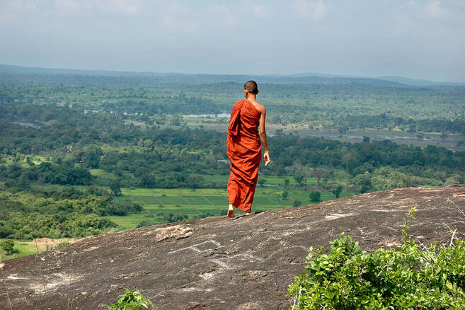 view from Madagama to the norheastern plains of Sri Lanka 