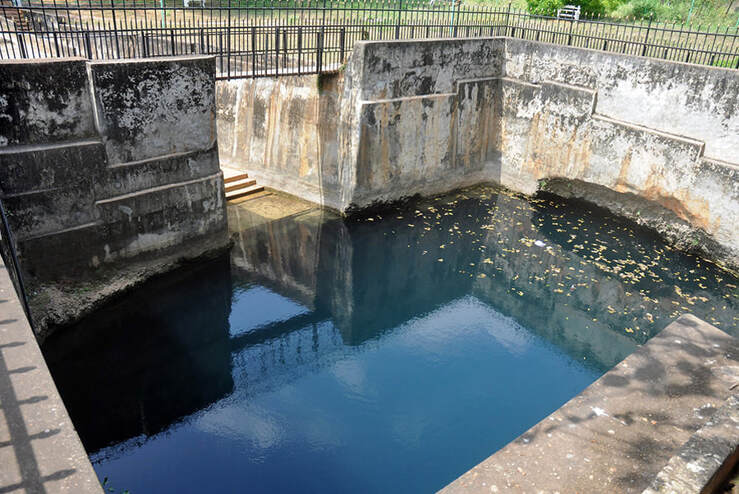 Nilawarai Bottomless Well created by Rama on Jaffna Peninsula