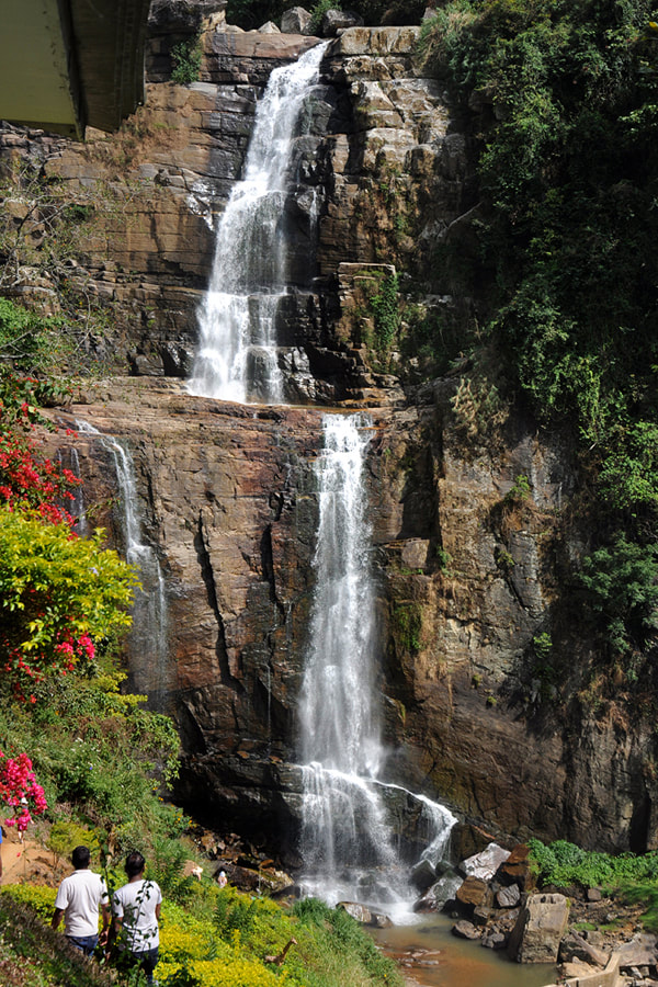 Ramboda Falls on the way from Kandy to Nuwara Eliya