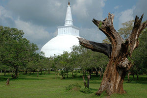 Ruwanweliseya in Sri Lanka's UNESCO World Heritage Site Anuradhapura