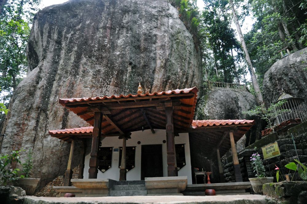 cave temple in the forest monastery of Salgala