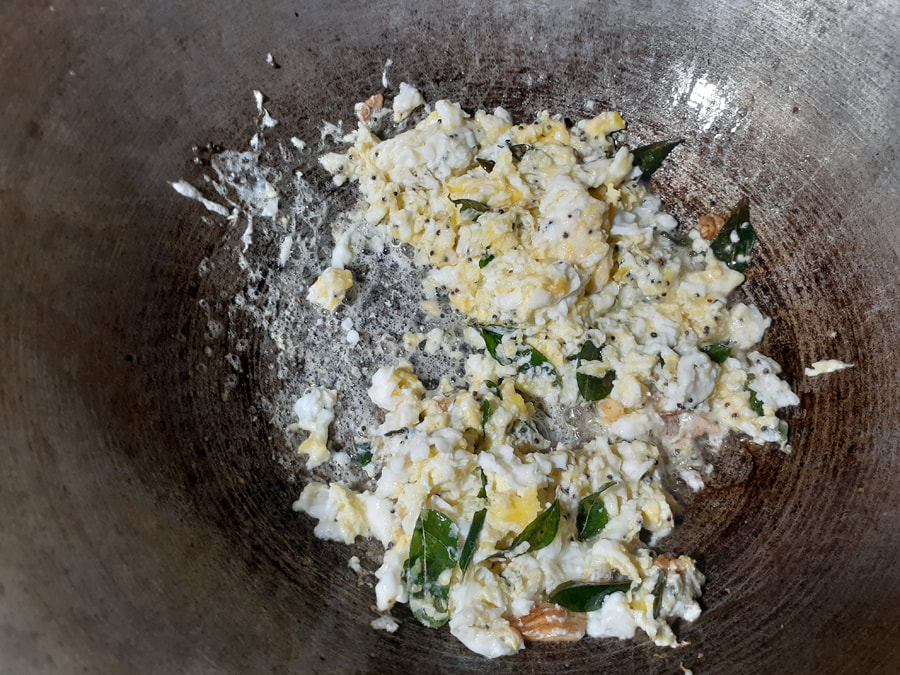 scrambled eggs for pasta Sri Lanka style