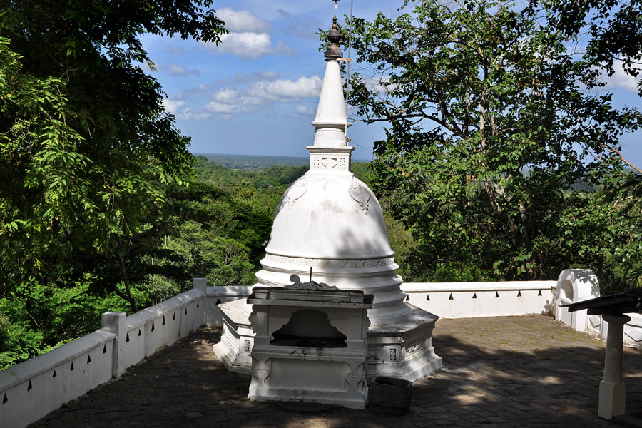 stupa below the middle terrace of Mulkirigala