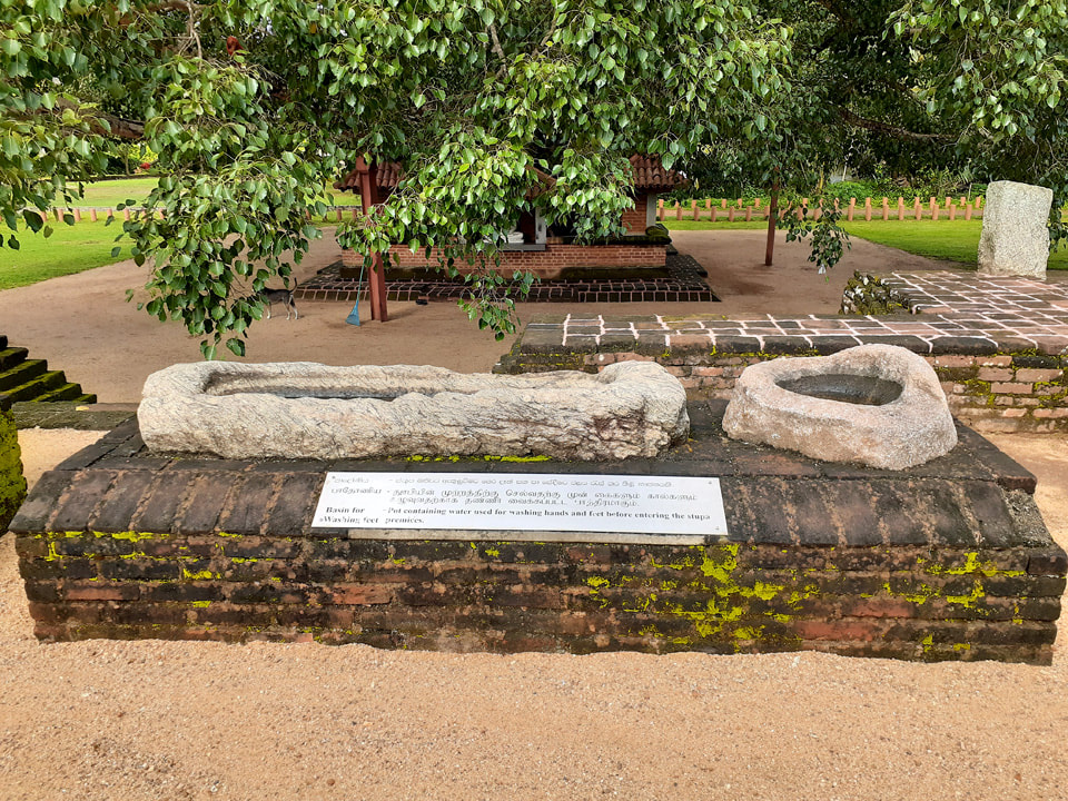 ancient stone troughs in Tissamaharama alias Tissa alias Mahanaga