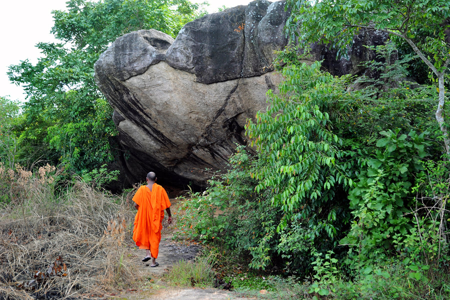 Valagamba cave of the Varana Rajamaha Vihara in Sri Lanka