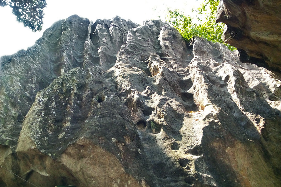 typical weathered rock of Varana