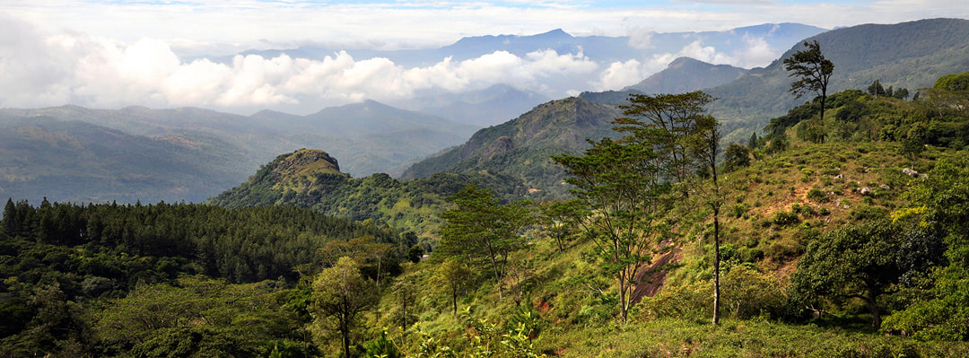 view to Hunnasgiriya and Mahaweli Valley
