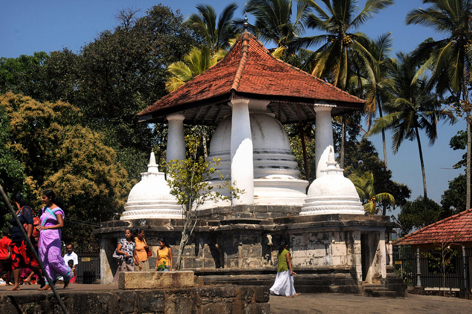 Vijayotpaya stupa of Gadaladeniya temple near Kandy